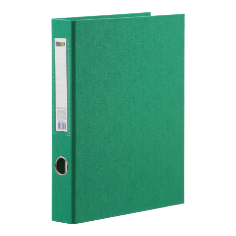 Папка-реєстратор двостороння, 4 D-обр.кільця, А4, ширина торця 40 мм, зелена, BM.3106-04 BUROMAX